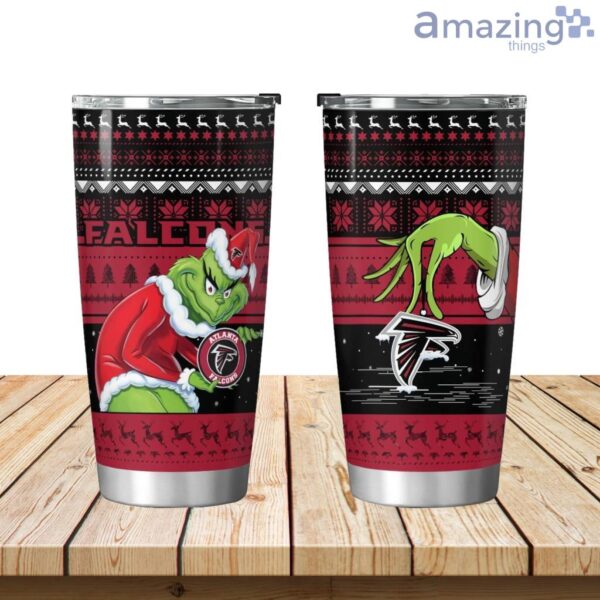 Atlanta Falcons Grinch Christmas Tumbler 20oz Limited Edition Product Photo 1