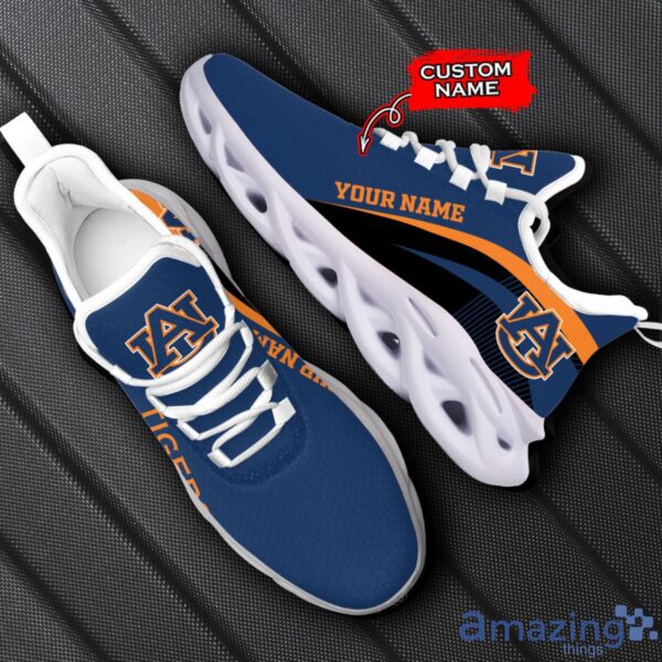 Auburn Tigers NCAA Max Soul Shoes NCAA Team Lgo Sneakers Custom Name Gift For Fans Product Photo 1