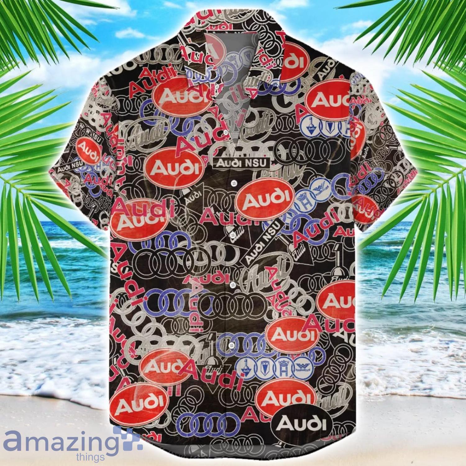 Audi Car 3D Printing Hawaiian Shirt For Men And Women image Audi Car 3D Printing Hawaiian Shirt For Men And Women Product Photo 1