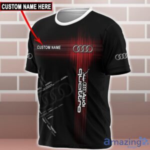 Audi Quattro Logo Custom Name 3D T Shirt Sweatshirt Hoodie Bomber Jacket image Audi Quattro Logo Custom Name 3D T-Shirt Sweatshirt Hoodie Bomber Jacket Product Photo 2
