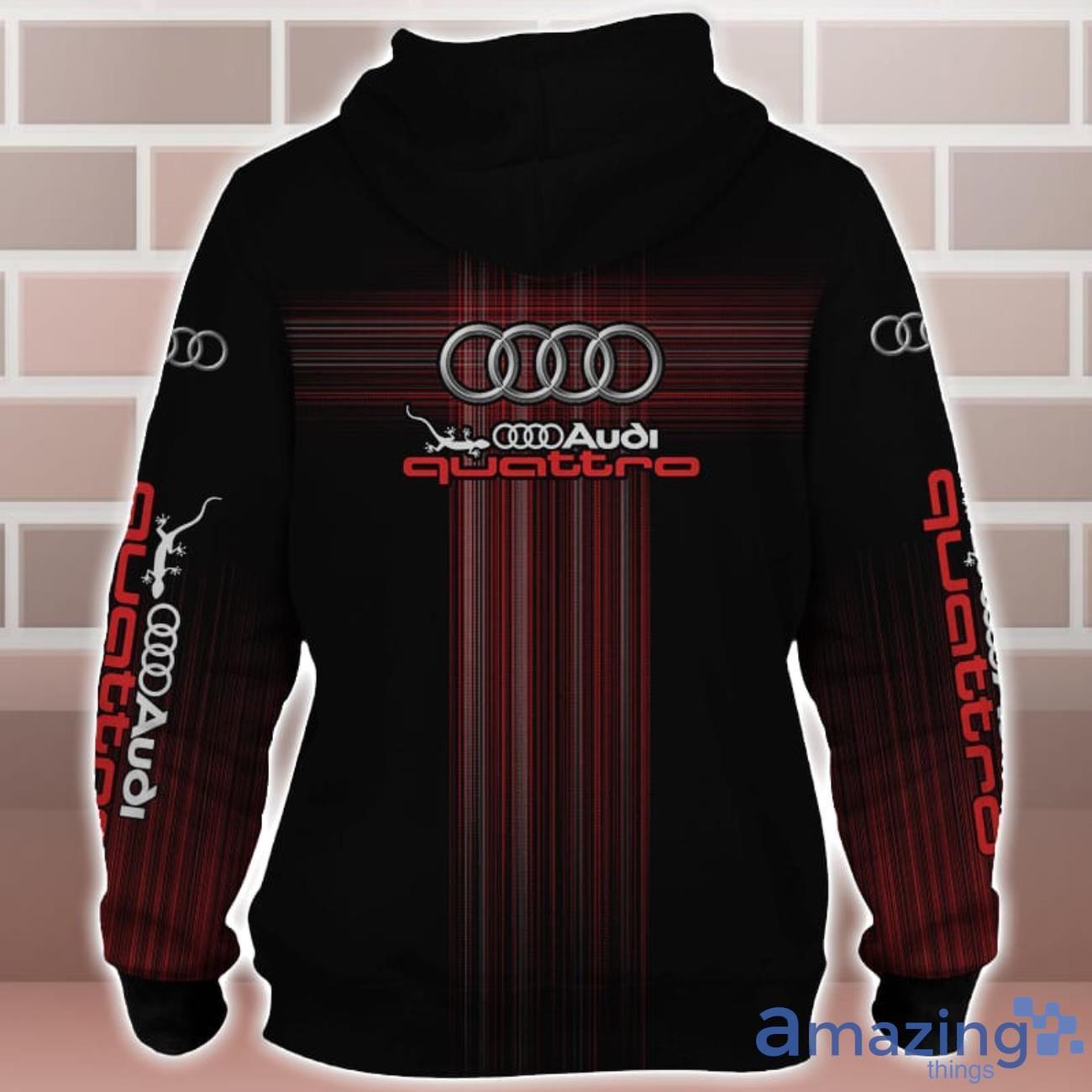 Audi Quattro Logo Custom Name 3D T Shirt Sweatshirt Hoodie Bomber Jacket image Audi Quattro Logo Custom Name 3D T-Shirt Sweatshirt Hoodie Bomber Jacket Product Photo 3