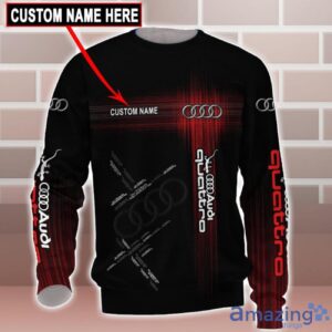 Audi Quattro Logo Custom Name 3D T Shirt Sweatshirt Hoodie Bomber Jacket image Audi Quattro Logo Custom Name 3D T-Shirt Sweatshirt Hoodie Bomber Jacket Product Photo 5