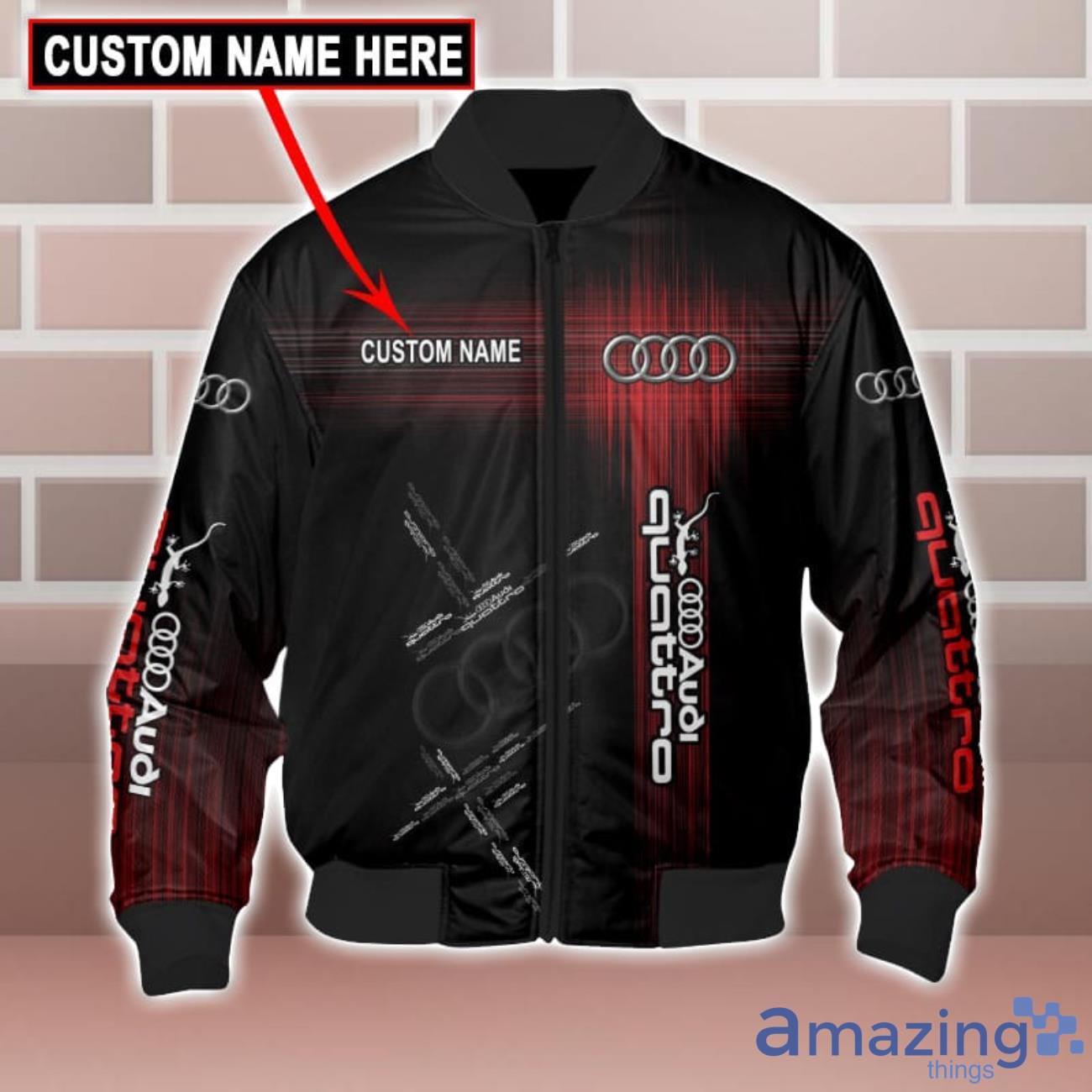 Audi Quattro Logo Custom Name 3D T Shirt Sweatshirt Hoodie Bomber Jacket image Audi Quattro Logo Custom Name 3D T-Shirt Sweatshirt Hoodie Bomber Jacket Product Photo 6