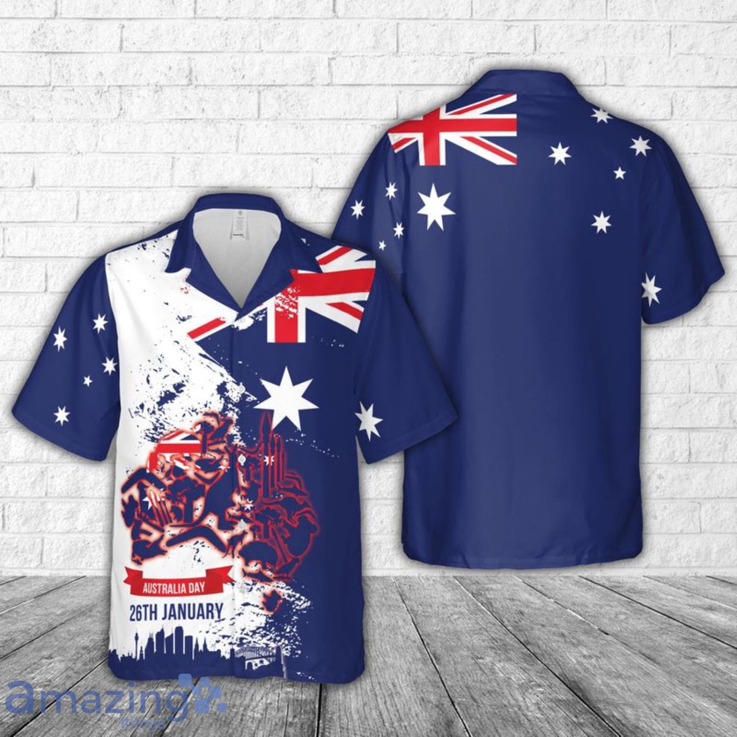 Australia Day Hawaiian Shirt image Australia Day Hawaiian Shirt Product Photo 1
