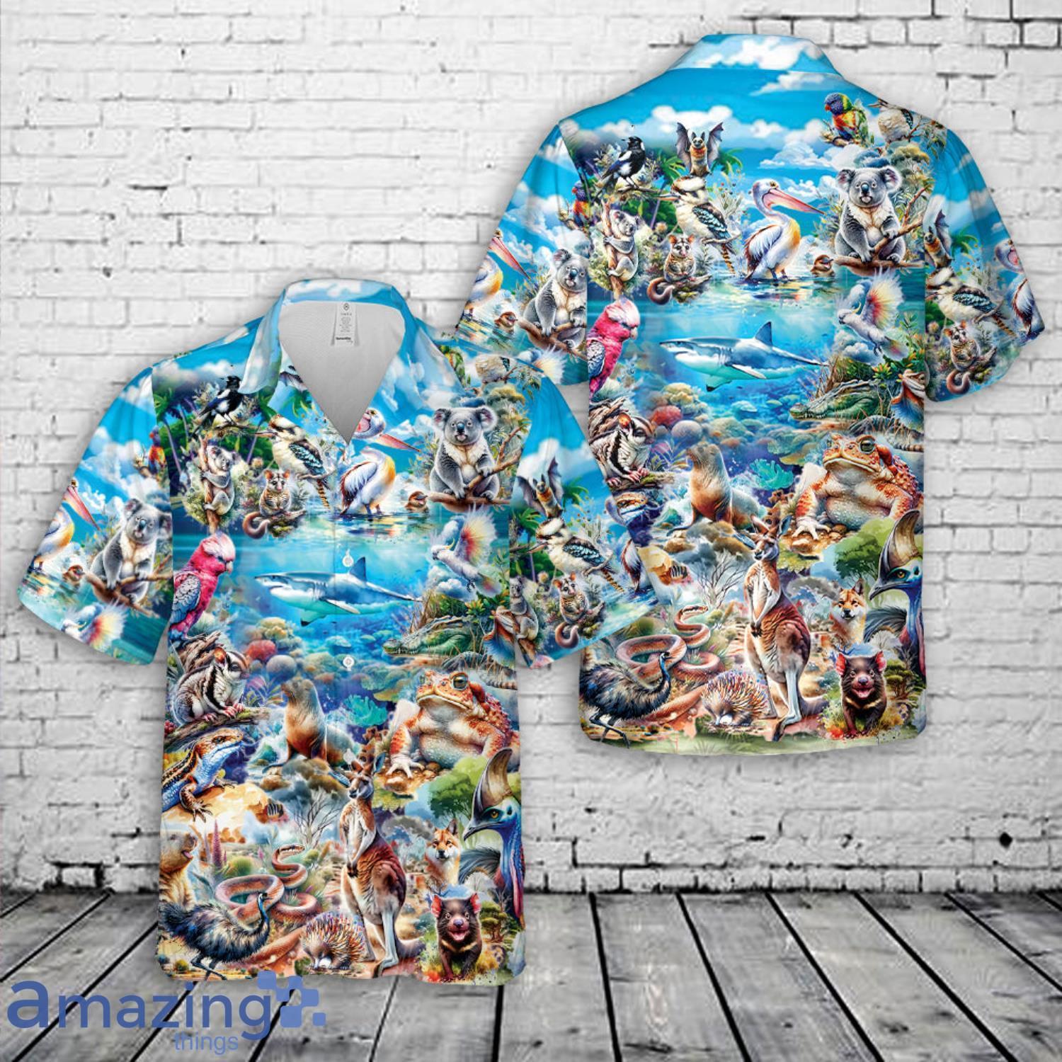 Australian Wildlife & Nature Hawaiian Shirt image Australian Wildlife & Nature Hawaiian Shirt Product Photo 1