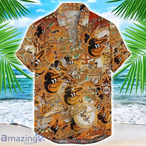 Baltimore Orioless 3D Printing MLB Team Logo Hawaiian Shirt Unique Gift For Fans Product Photo 1