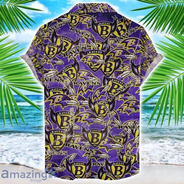 Baltimore Ravens NFL Team Logo 3D Hawaiian Shirt Limited For Sports Fans Product Photo 2