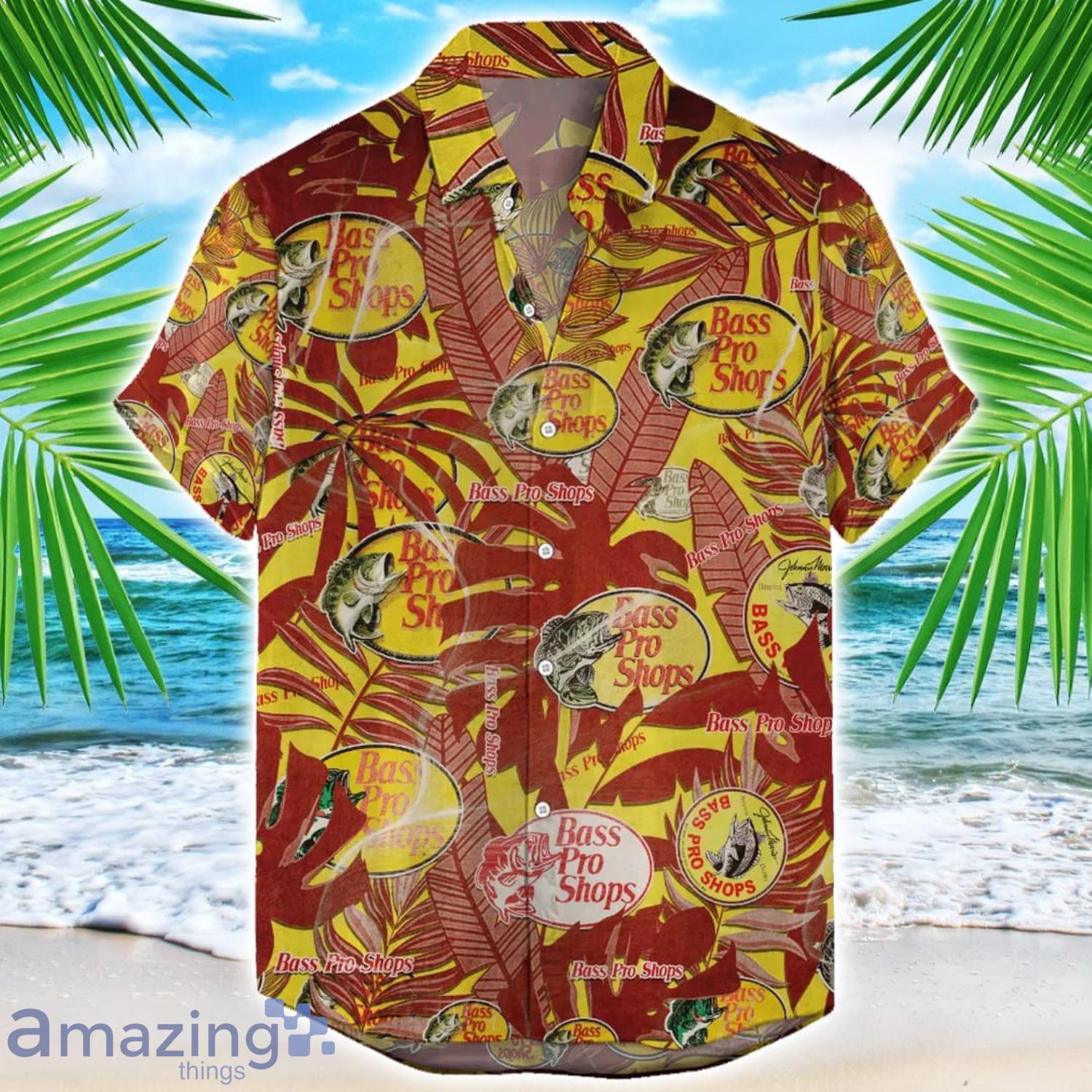 Bass Pro Shops Fishing Retro Logo Hawaiian Shirt For Men And Women Summer Gift image Bass Pro Shops Fishing Retro Logo Hawaiian Shirt For Men And Women Summer Gift Product Photo 1