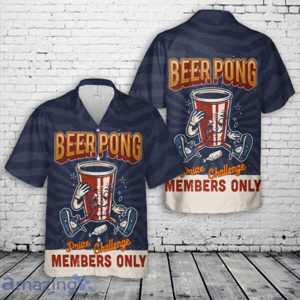 Beer Pong Drink Challenge Hawaiian Shirt Product Photo 1