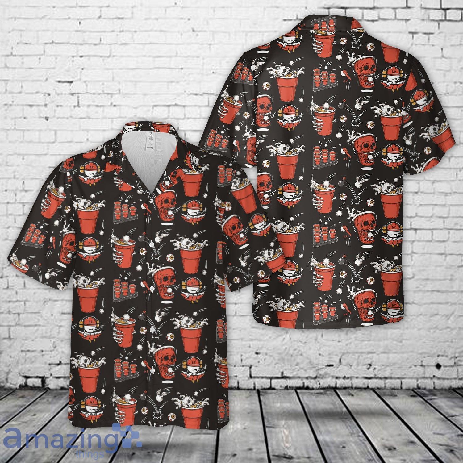 Beer Pong Drinking Game 2 Hawaiian Shirt image Beer Pong Drinking Game 2 Hawaiian Shirt Product Photo 1
