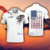 Boeing EC-135 EC135 3D Aircraft Flag White Polo Shirt For Men And Women Custom Name