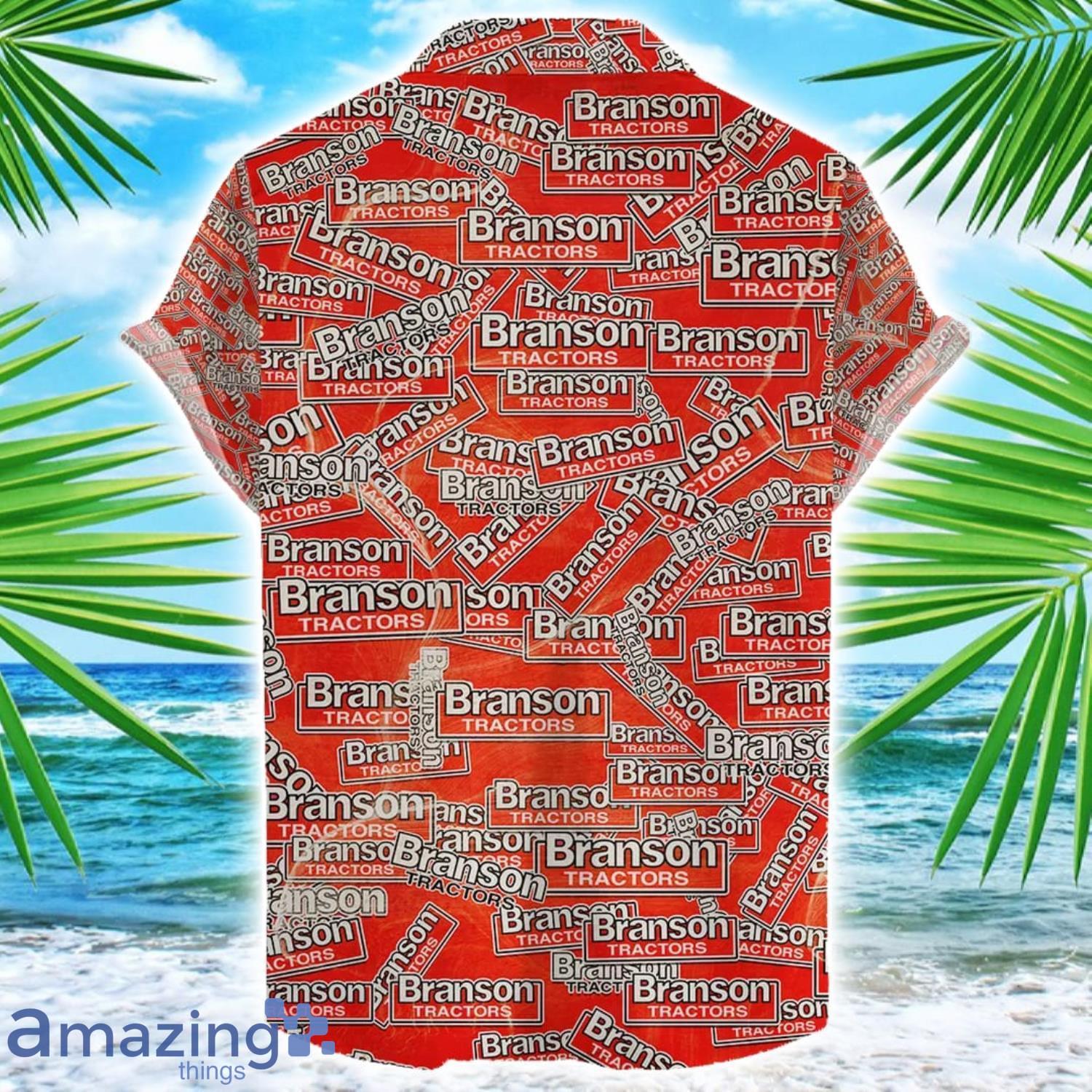 Branson Hawaii All Printed Tractor Logo Hawaiian Shirt For Men And Women image Branson Hawaii All Printed Tractor Logo Hawaiian Shirt For Men And Women Product Photo 2