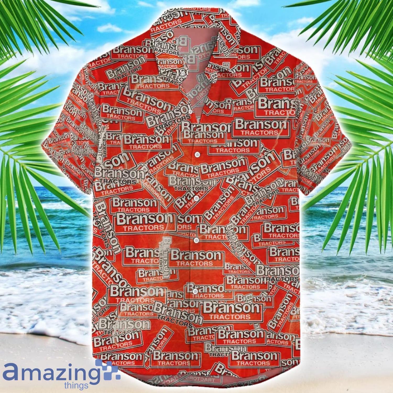 Branson Hawaii All Printed Tractor Logo Hawaiian Shirt For Men And Women image Branson Hawaii All Printed Tractor Logo Hawaiian Shirt For Men And Women Product Photo 1