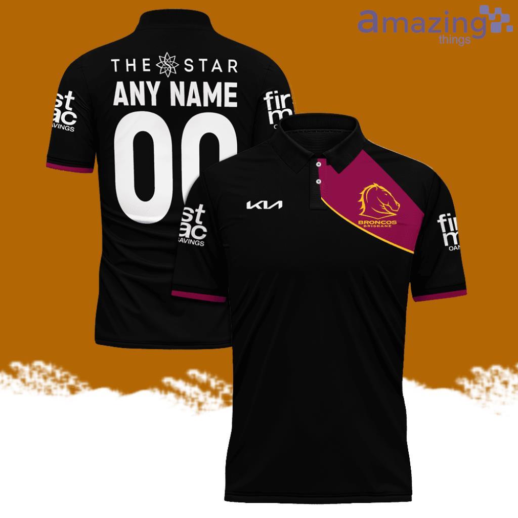 Brisbane Broncos Player NRL Personalized Polo Shirt 3D Print image Brisbane Broncos Player NRL Personalized Polo Shirt 3D Print Product Photo 1