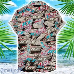 Bud Ice 3D Printing Beer Logo Hawaiian Shirt For Men And Women image Bud Ice 3D Printing Beer Logo Hawaiian Shirt For Men And Women Product Photo 2
