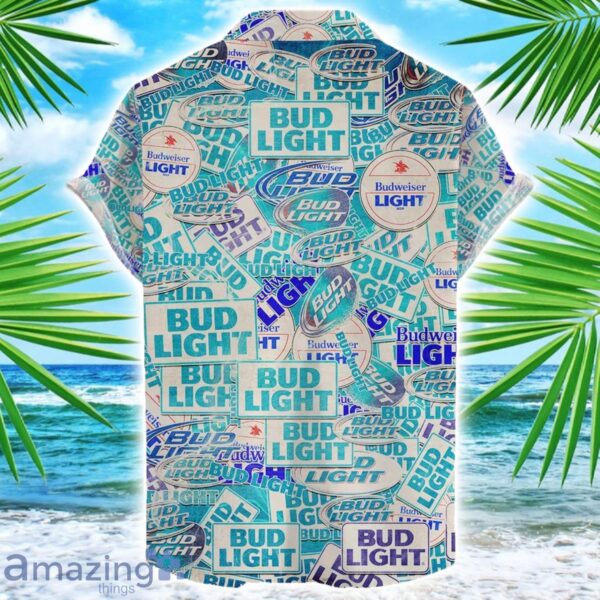 Bud Light 3D Printing Beer Logo Hawaiian Shirt For Men And Women Product Photo 2