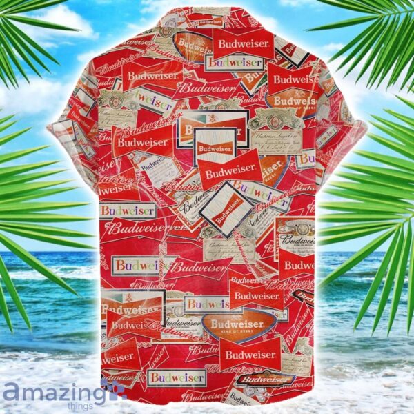 Budweiser 3D Printing Beer Logo Hawaiian Shirt For Men And Women Product Photo 2