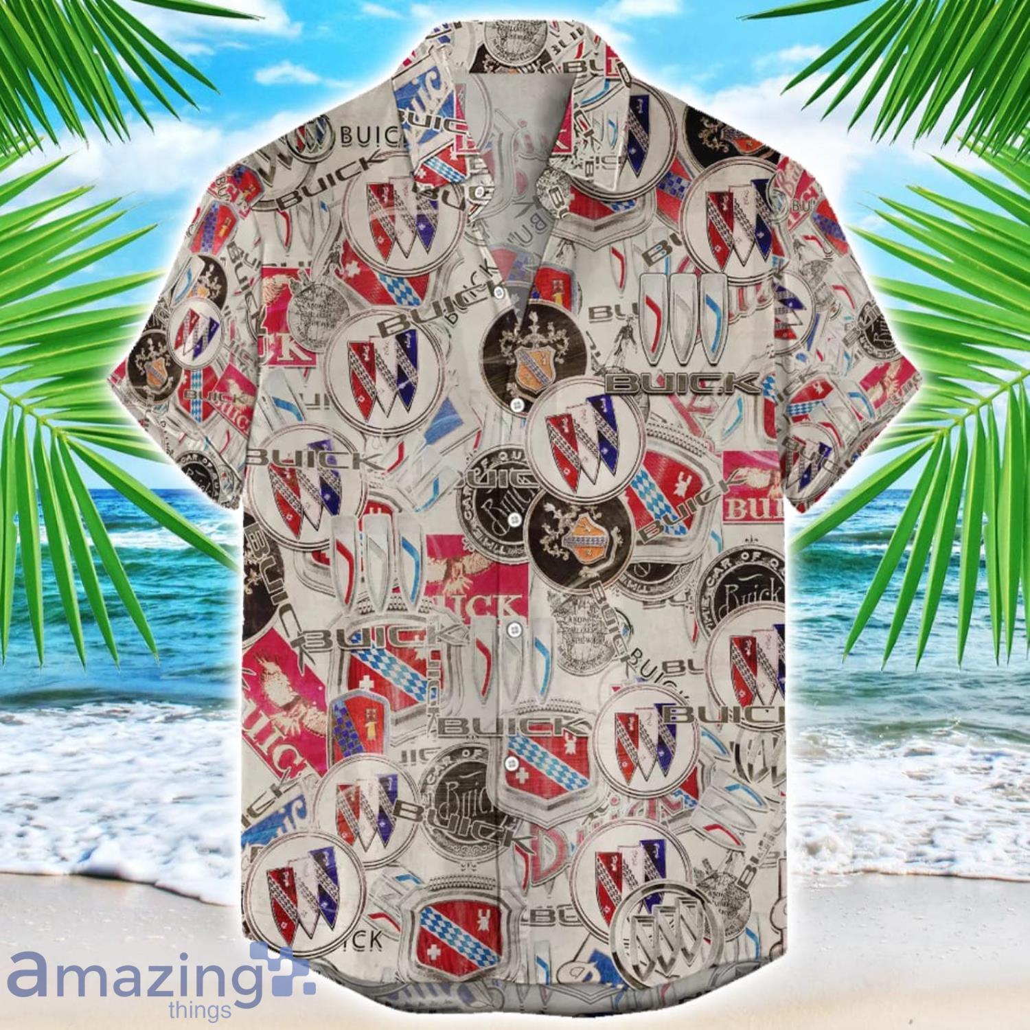 Buick Car 3D Printing Hawaiian Shirt For Men And Women image Buick Car 3D Printing Hawaiian Shirt For Men And Women Product Photo 1