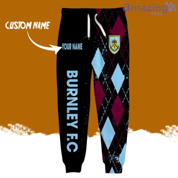 Burnley FC Logo Brand Long Pant 3D Printed Flattering Figure Custom Name Gift Product Photo 1