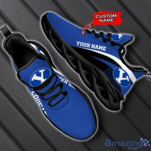 BYU Cougars NCAA Max Soul Shoes NCAA Team Lgo Sneakers Custom Name Gift For Fans Product Photo 2
