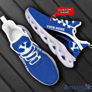 BYU Cougars NCAA Max Soul Shoes NCAA Team Lgo Sneakers Custom Name Gift For Fans Product Photo 1