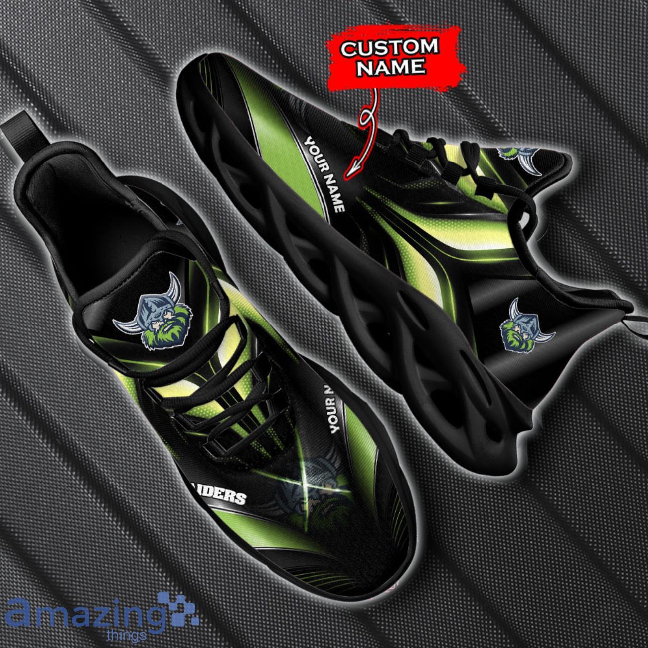 Canberra Raiders NRL Max Soul Shoes Personalized Name For Fans image Canberra Raiders NRL Max Soul Shoes Personalized Name For Fans Product Photo 1