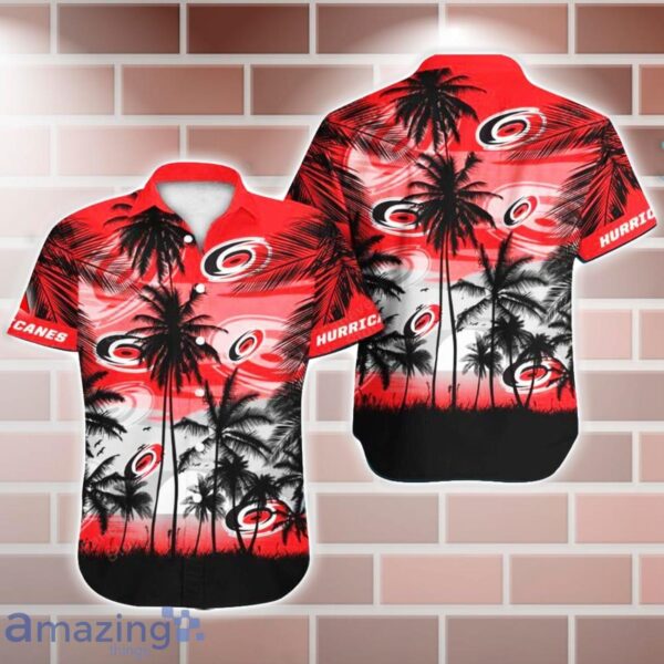 Carolina Hurricanes NHL Hawaii Coconut And Logo Full Printed Hawaiian Shirt Product Photo 1