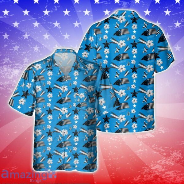 Carolina Panthers America Independence Day 3D Hawaiian Shirt Product Photo 1