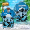 Carolina Panthers NFL Team Hawaiian Shirt And Shorts Floral Beach Pattern Custom Name