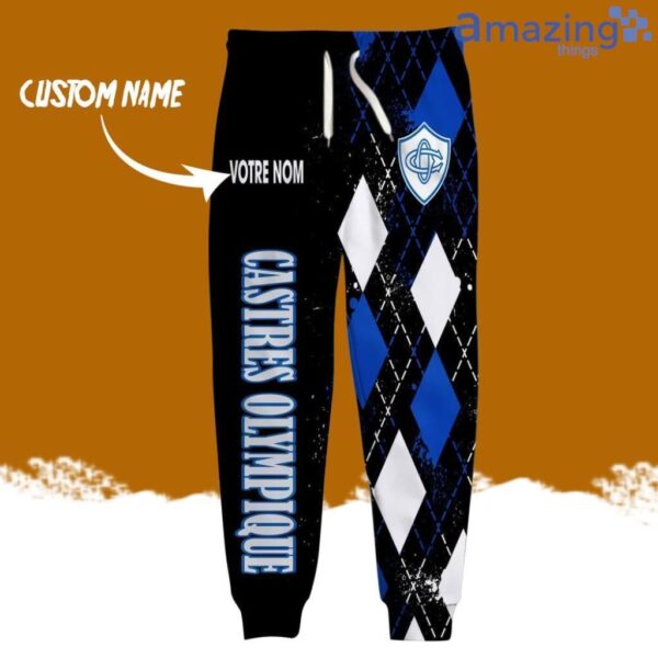 Castres Olympique Logo Brand Long Pant 3D Printed Flattering Figure Custom Name Gift Product Photo 1