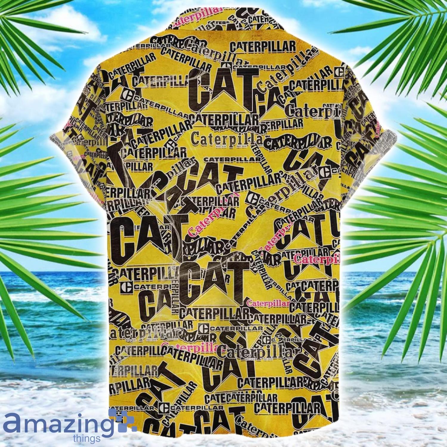 Caterpillar Inc Hawaii All Printed Tractor Logo Hawaiian Shirt For Men And Women image Caterpillar Inc Hawaii All Printed Tractor Logo Hawaiian Shirt For Men And Women Product Photo 2
