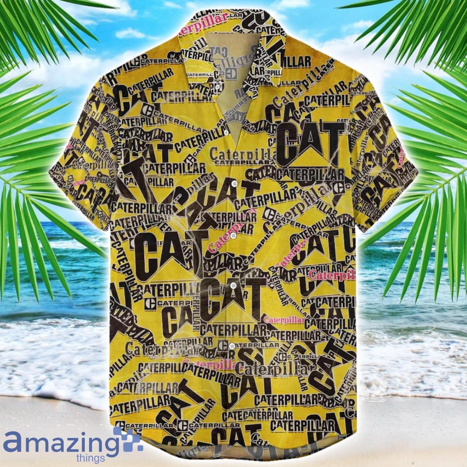 Caterpillar Inc Hawaii All Printed Tractor Logo Hawaiian Shirt For Men And Women image Caterpillar Inc Hawaii All Printed Tractor Logo Hawaiian Shirt For Men And Women Product Photo 1