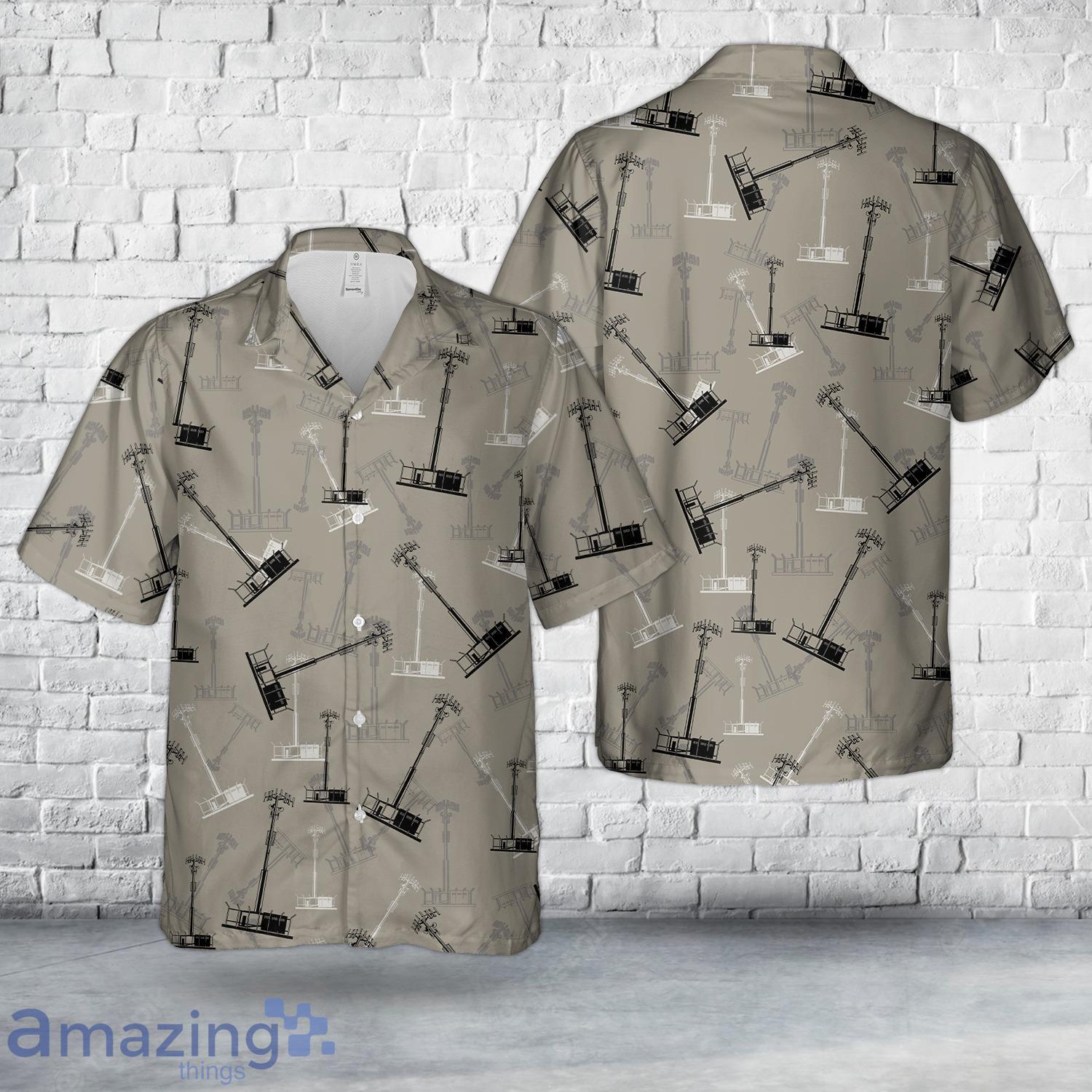 Cell Tower Silhouette Hawaiian Shirt image Cell Tower Silhouette Hawaiian Shirt Product Photo 1