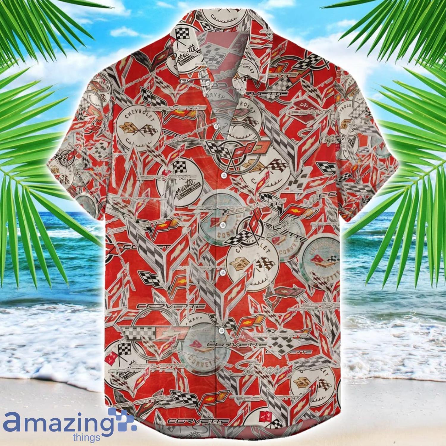 Chevrolet Corvette Car 3D Printing Hawaiian Shirt For Men And Women image Chevrolet Corvette Car 3D Printing Hawaiian Shirt For Men And Women Product Photo 1