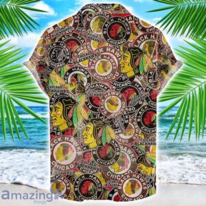 Chicago Blackhawks 3D Printing NHL Team Logo Hawaiian Shirt Unique Gift For Fans Product Photo 2