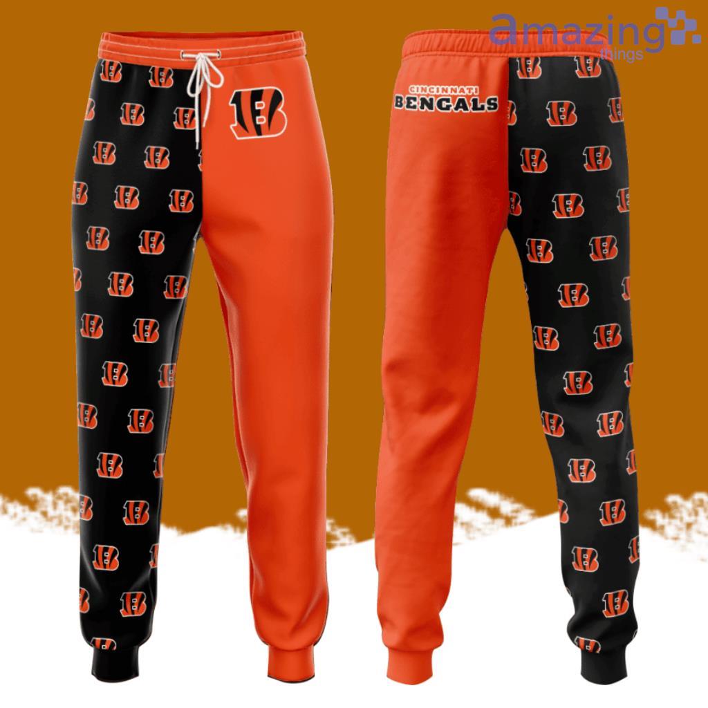 Cincinnati Bengals Fooball Team All Over Print 3D Long Pants Orange image Cincinnati Bengals Fooball Team All Over Print 3D Long Pants Orange Product Photo 1