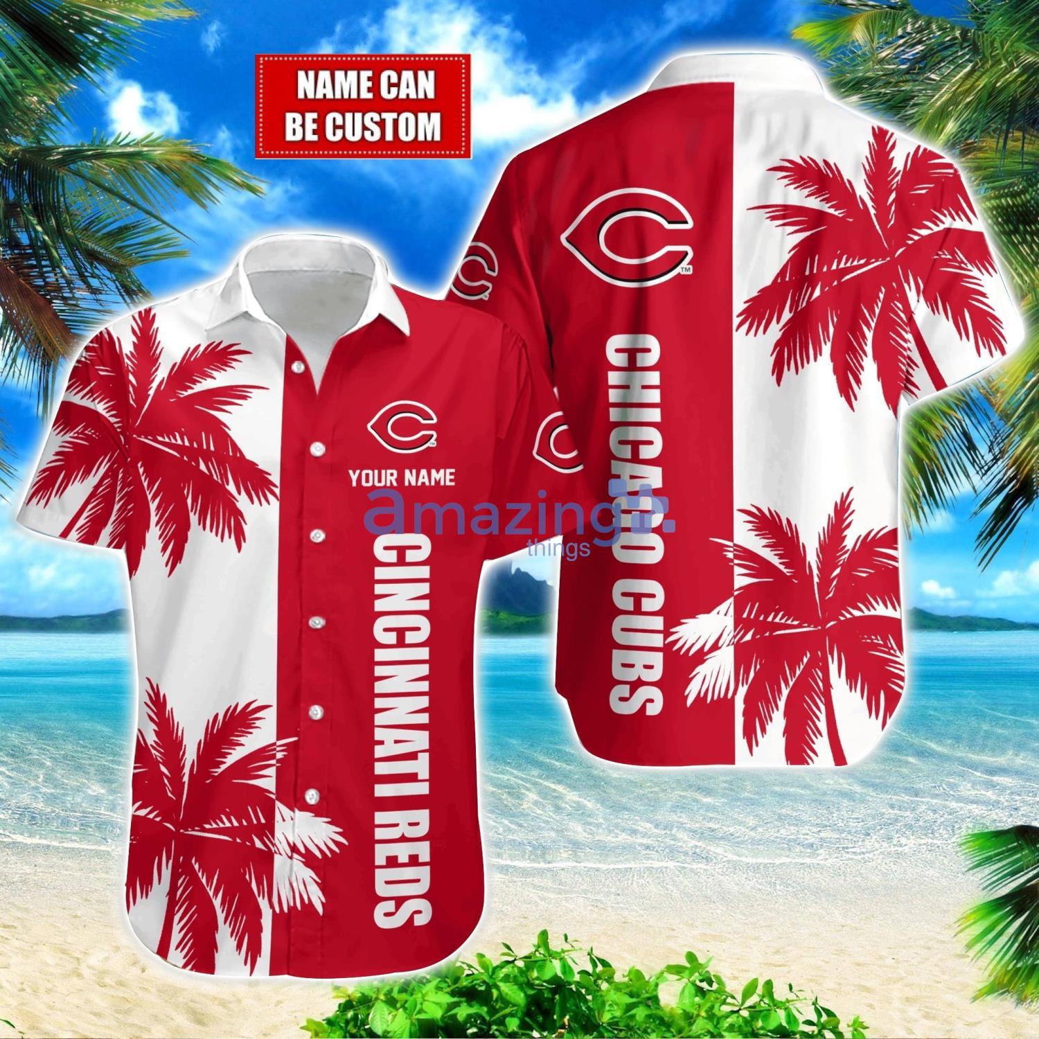 Cincinnati Reds MLB Beach Coconut Hawaiian Shirt Trending Summer Gift Custom Name image Cincinnati Reds MLB Beach Coconut Hawaiian Shirt Trending Summer Gift Custom Name Product Photo 1