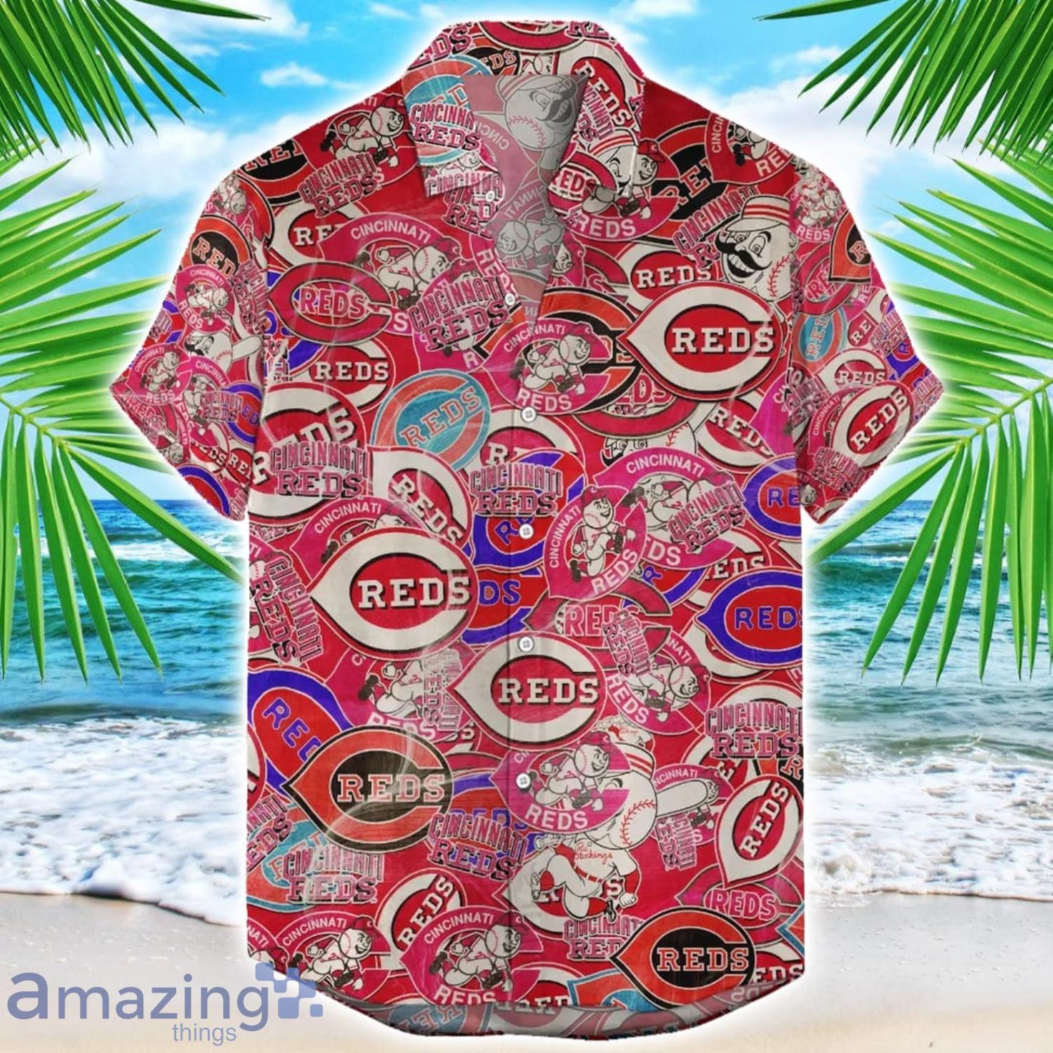 Cincinnati Redss 3D Printing MLB Team Logo Hawaiian Shirt Unique Gift For Fans image Cincinnati Redss 3D Printing MLB Team Logo Hawaiian Shirt Unique Gift For Fans Product Photo 1