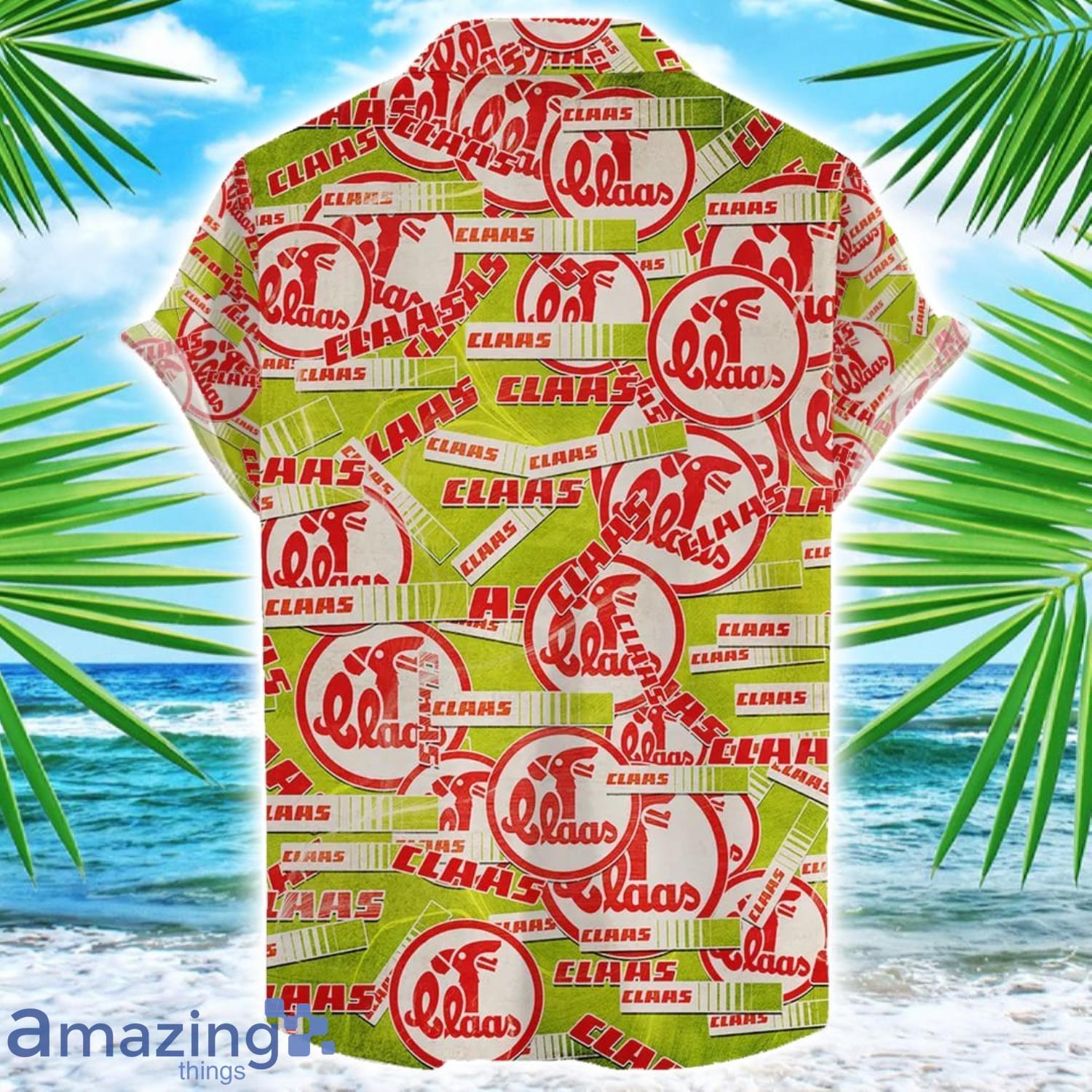 Claas Hawaii All Printed Tractor Logo Hawaiian Shirt For Men And Women image Claas Hawaii All Printed Tractor Logo Hawaiian Shirt For Men And Women Product Photo 2