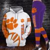 Clemson Tigers Combo Hoodie And Leggings NCCA Sport team Gift