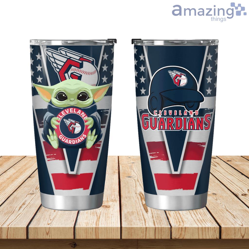 Cleveland Guardians Baby Yoda Travel Tumbler 20oz image Cleveland Guardians Baby Yoda Travel Tumbler 20oz Product Photo 1