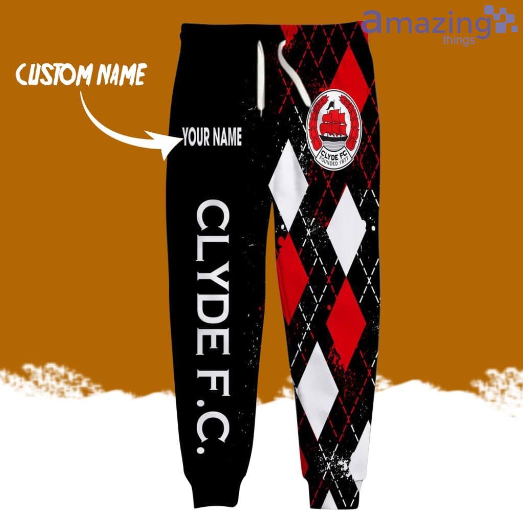 Clyde FC Logo Brand Long Pant 3D Printed Flattering Figure Custom Name Gift image Clyde FC Logo Brand Long Pant 3D Printed Flattering Figure Custom Name Gift Product Photo 1