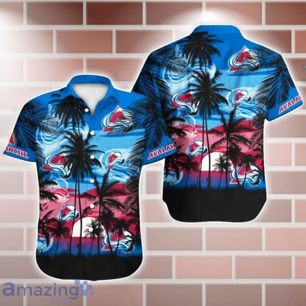 Colorado Avalanche NHL Hawaii Coconut And Logo Full Printed Hawaiian Shirt Product Photo 1