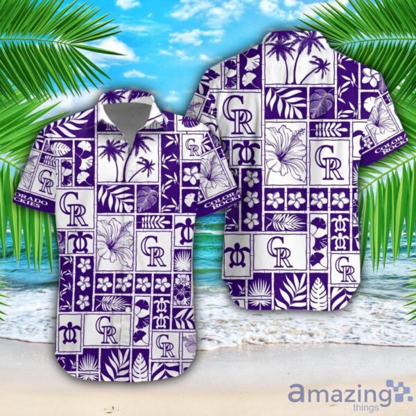 Colorado Rockies Beach Combo Hawaiian Shirt And Shorts For Fans Product Photo 1