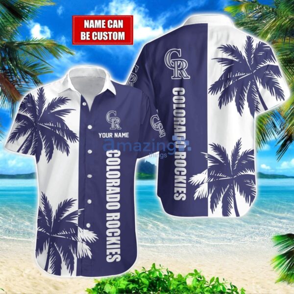 Colorado Rockies MLB Beach Coconut Hawaiian Shirt Trending Summer Gift Custom Name Product Photo 1