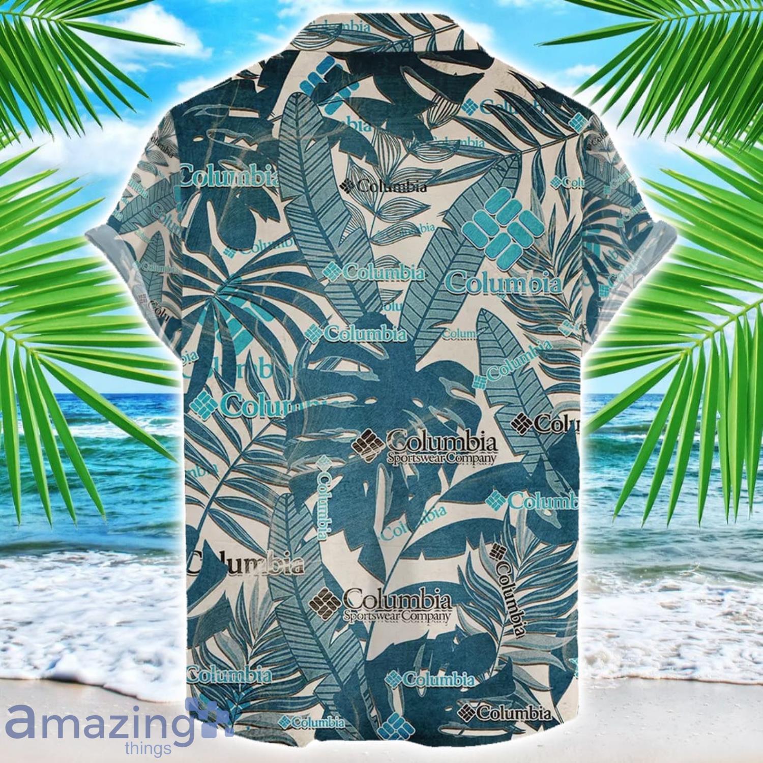 Columbia Sportswear Fishing Retro Logo Hawaiian Shirt For Men And Women Summer Gift image Columbia Sportswear Fishing Retro Logo Hawaiian Shirt For Men And Women Summer Gift Product Photo 2