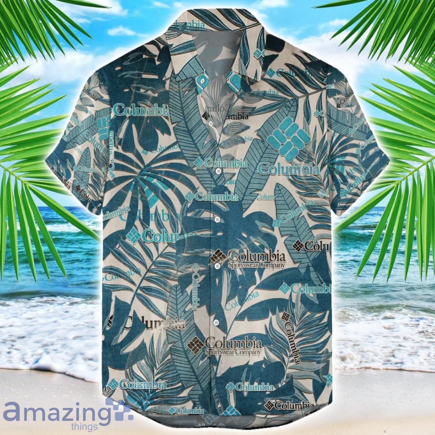 Columbia Sportswear Fishing Retro Logo Hawaiian Shirt For Men And Women Summer Gift image Columbia Sportswear Fishing Retro Logo Hawaiian Shirt For Men And Women Summer Gift Product Photo 1