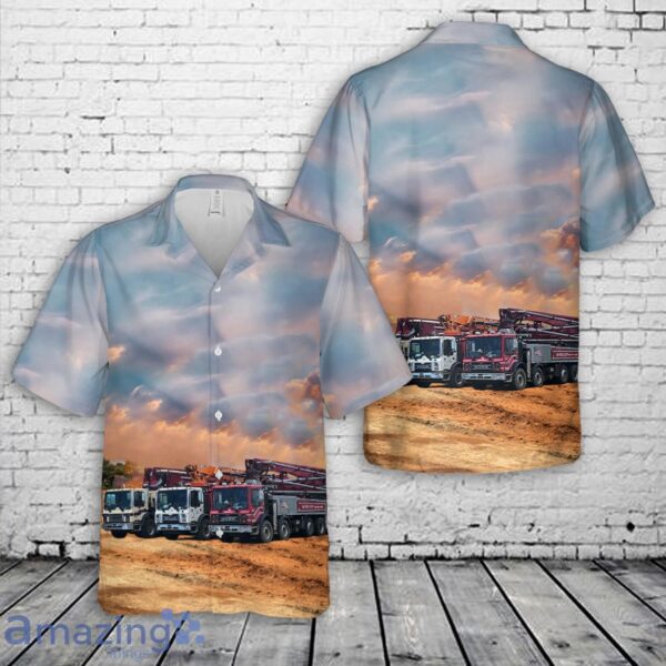 Concrete Pump Truck 2 Hawaiian Shirt Product Photo 1