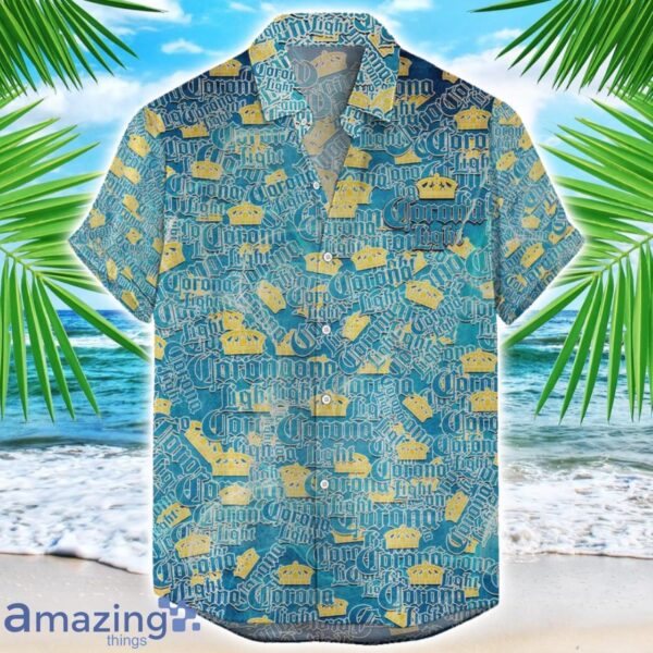 Corona Light 3D Printing Beer Logo Hawaiian Shirt For Men And Women Product Photo 1
