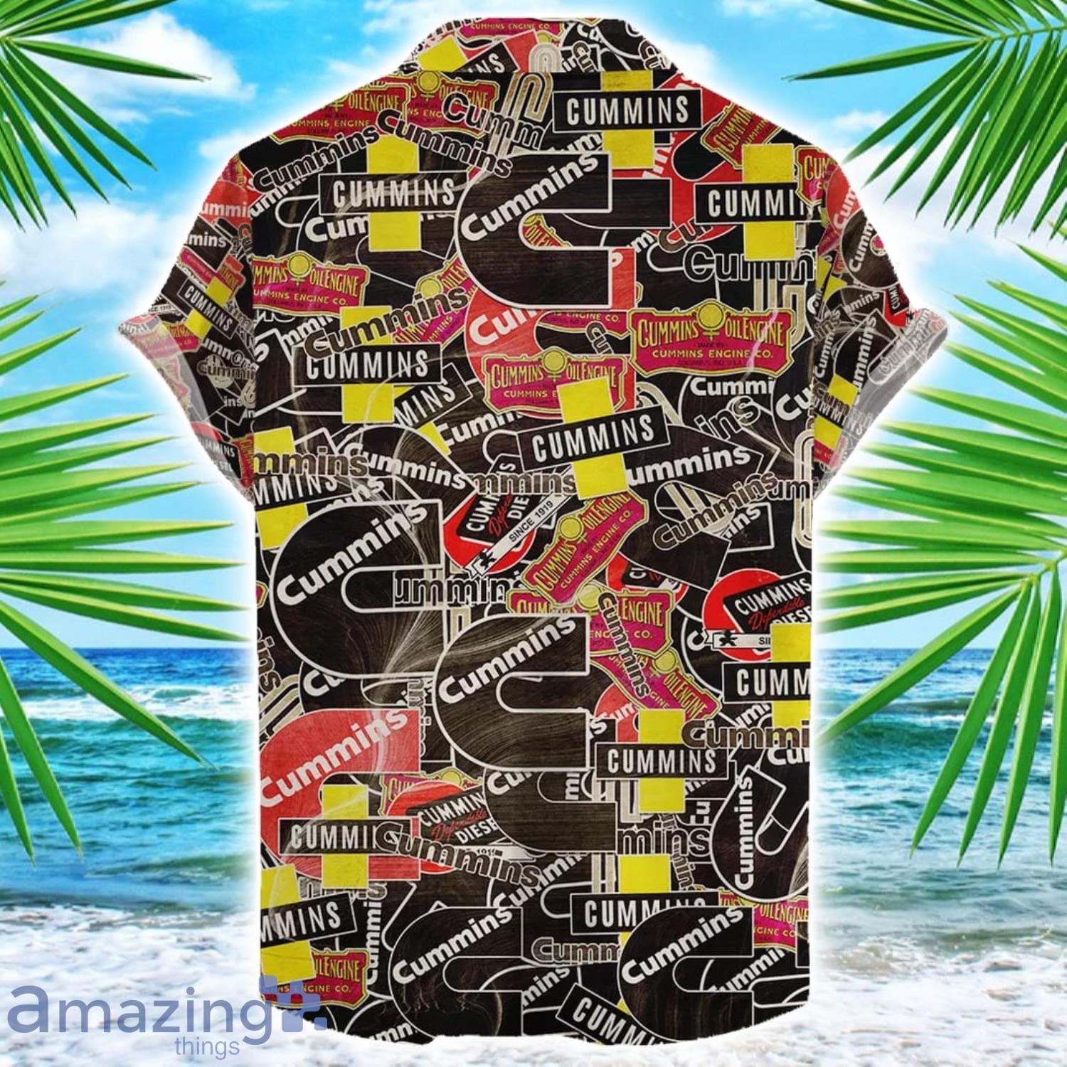 Cummins 3D Printing Truck Logo Hawaiian Shirt For Men And Women image Cummins 3D Printing Truck Logo Hawaiian Shirt For Men And Women Product Photo 2